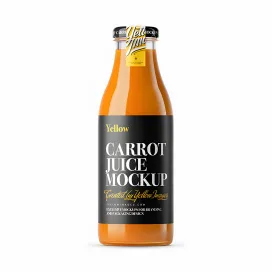 Carrot Juice Glass Bottle